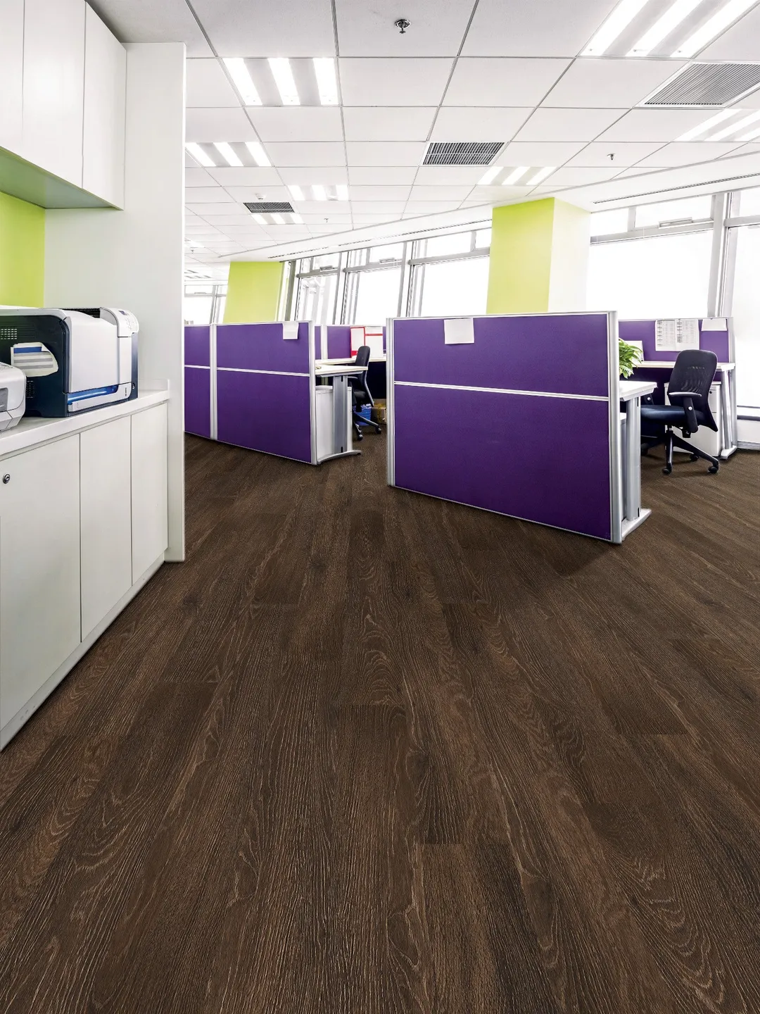 Shaw Westwork Glades Brown 12-mil x 6-in W x 48-in L Waterproof Glue Down Luxury Vinyl Plank Flooring (41.72-sq ft/ Carton), photo 5 of 6