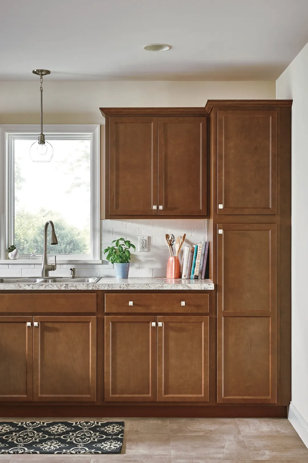 Diamond NOW Weyburn 36-in W x 35-in H x 23.75-in D Saddle Lazy Susan Corner Base Stock Cabinet, photo 5 of 5