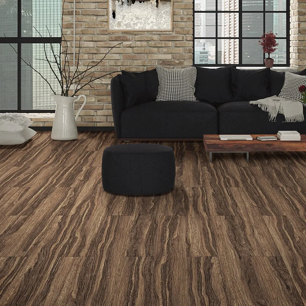 Perfection Floor Tile Vintage Wood Collection Tiger Wood/Satin 20-in x 20-in Water Resistant Interlocking Luxury Flooring (2.7-sq ft), photo 2 of 4