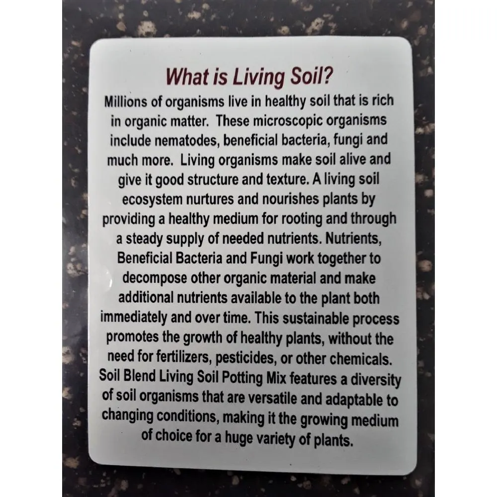 Soil Blend Living Soil Potting Mix Concentrated Blend of Earthworm Castings, Coconut Coir and Perlite Makes 28 Qt., photo 2 of 5