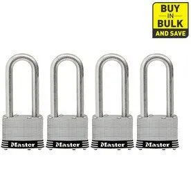 4-Pack 2.078-in Steel Keyed Padlock