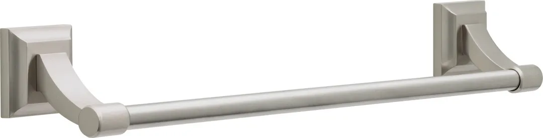 Delta Bellamy 3‑Piece SpotShield Brushed Nickel Decorative Bathroom Hardware Set (18–24 in Towel Bar, Toilet Paper Holder, Towel Ring), photo 2 of 8