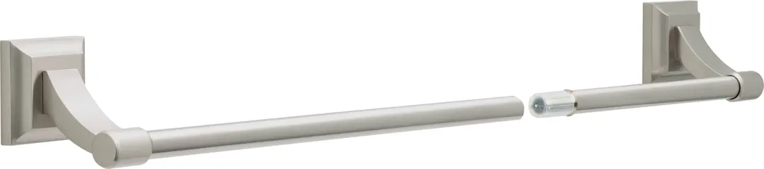 Delta Bellamy 3‑Piece SpotShield Brushed Nickel Decorative Bathroom Hardware Set (18–24 in Towel Bar, Toilet Paper Holder, Towel Ring), photo 3 of 8
