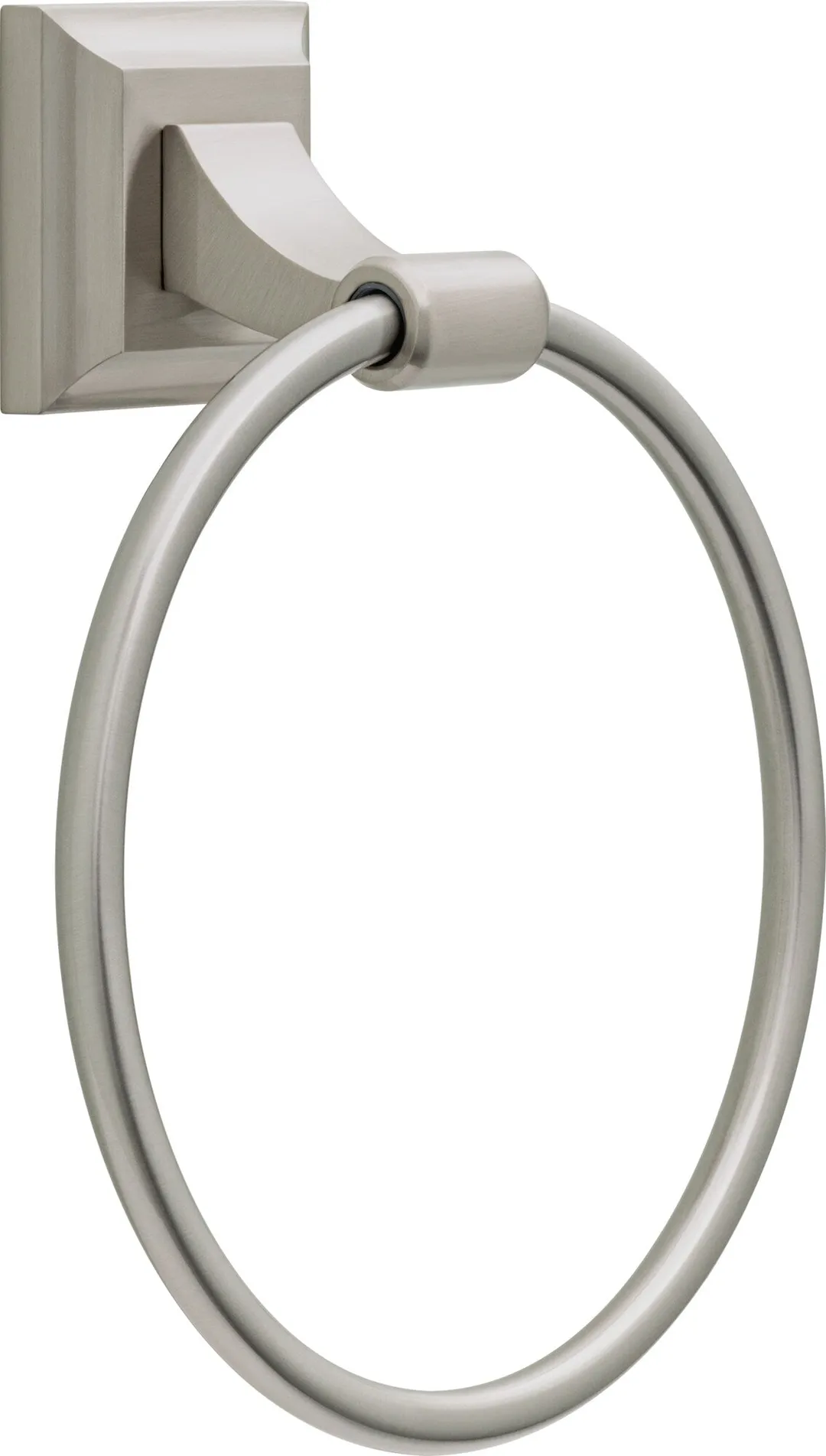 Delta Bellamy 3‑Piece SpotShield Brushed Nickel Decorative Bathroom Hardware Set (18–24 in Towel Bar, Toilet Paper Holder, Towel Ring), photo 4 of 8