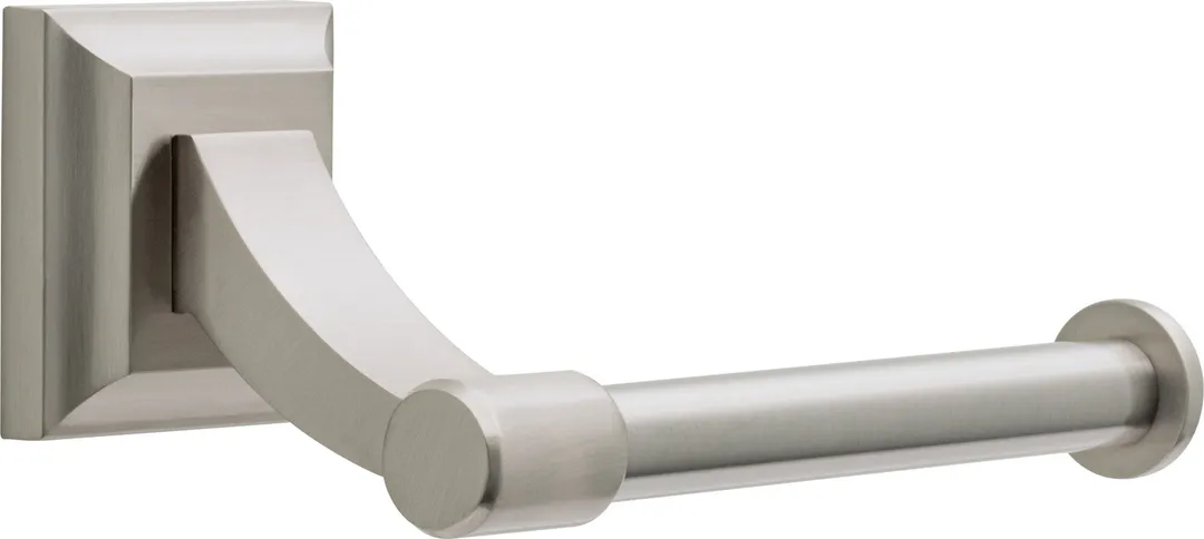 Delta Bellamy 3‑Piece SpotShield Brushed Nickel Decorative Bathroom Hardware Set (18–24 in Towel Bar, Toilet Paper Holder, Towel Ring), photo 5 of 8