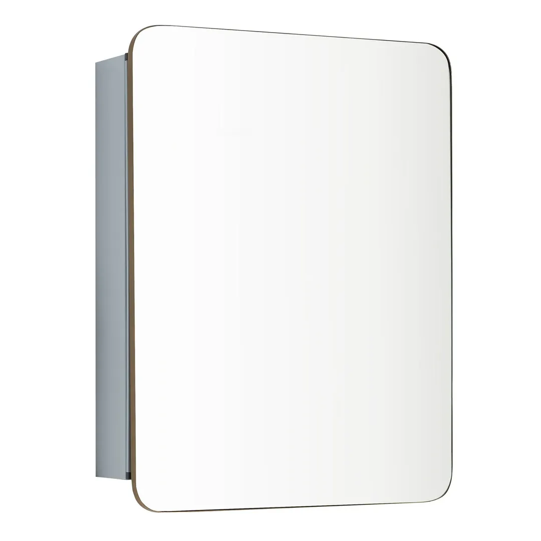 allen + roth 20-in x 26-in Surface/Recessed Mount Gold Mirrored Soft Close Medicine Cabinet, photo 7 of 12