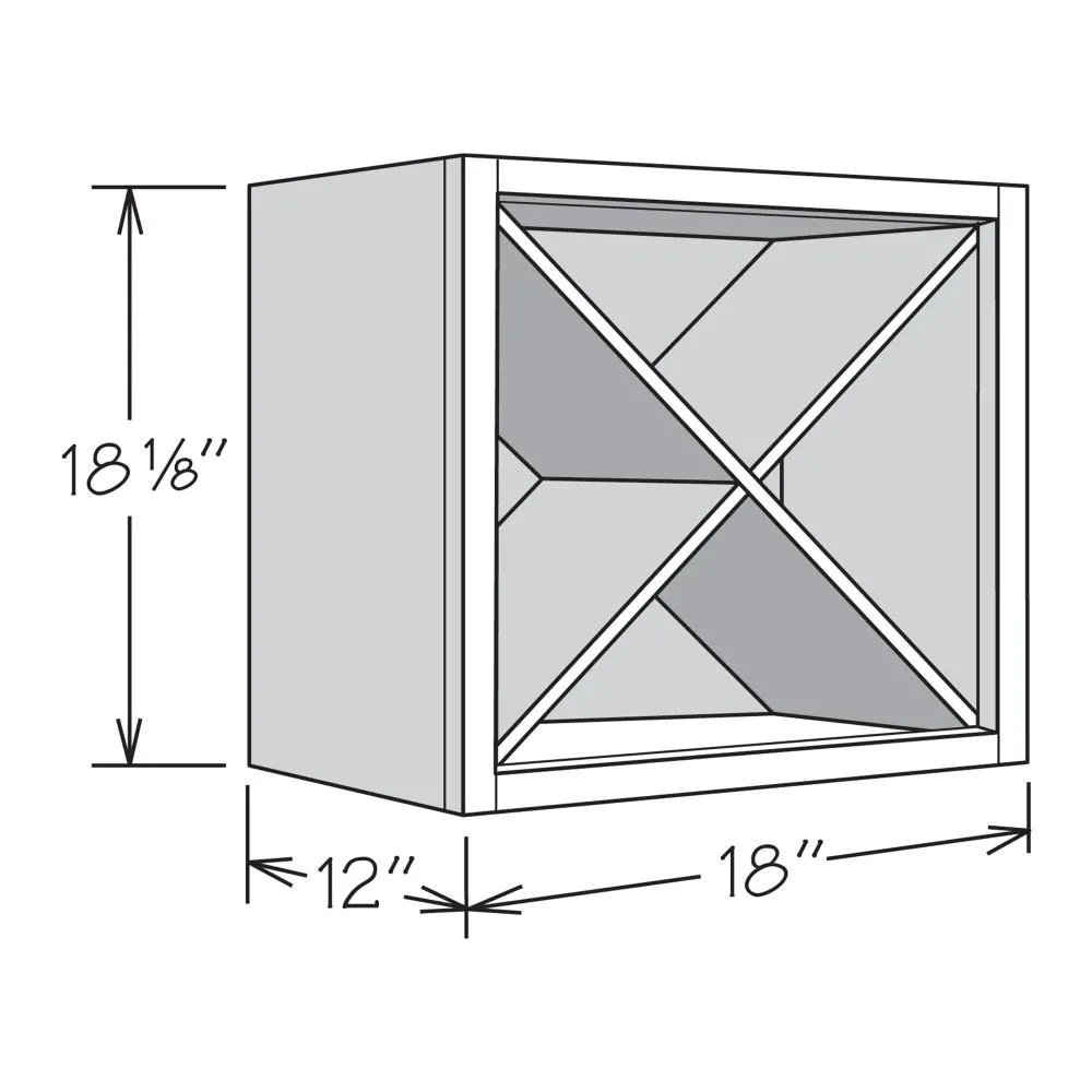 allen + roth Stonewall 18-in W x 18.125-in H x 12-in D Stone Open Cube Organizer Wall Fully Assembled Cabinet (Flat Panel Style), photo 14 of 15