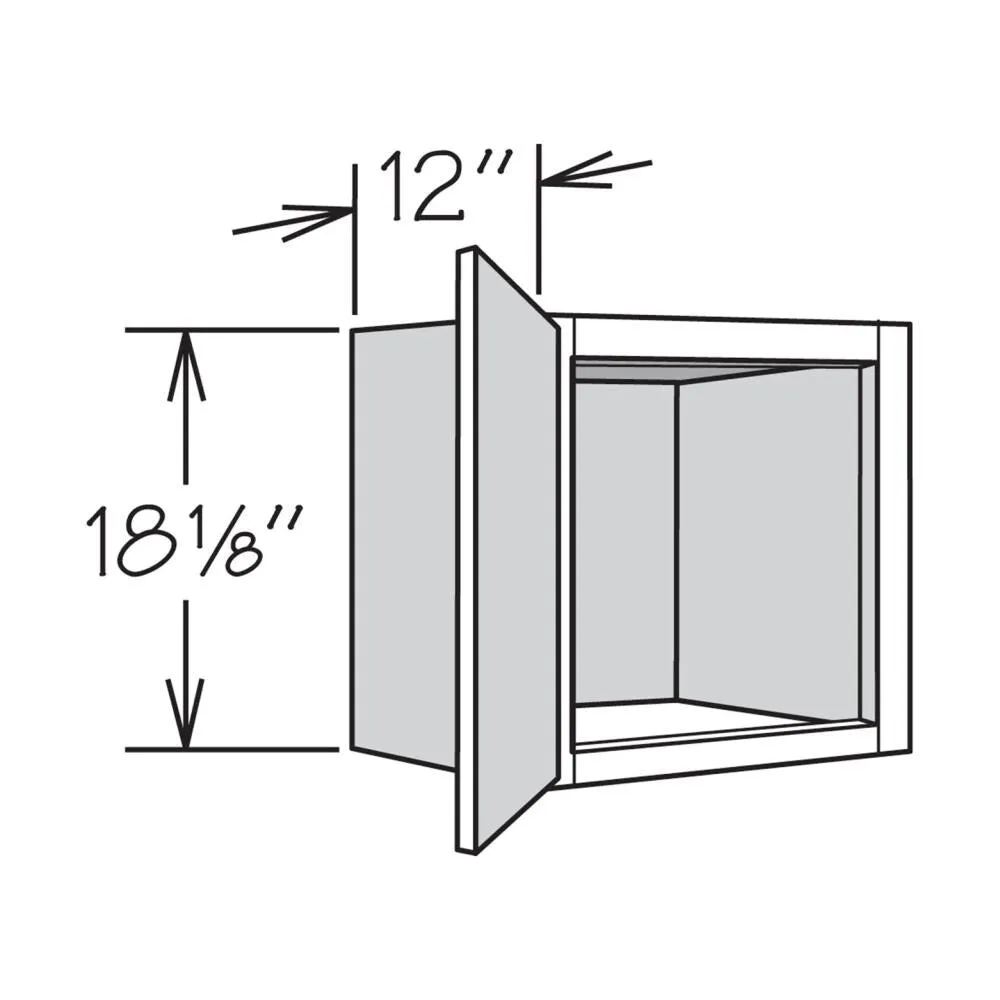 allen + roth Aveley 21-in W x 18.125-in H x 12-in D Linen Wall Fully Assembled Cabinet (Flat Panel Shaker Door Style), photo 17 of 18