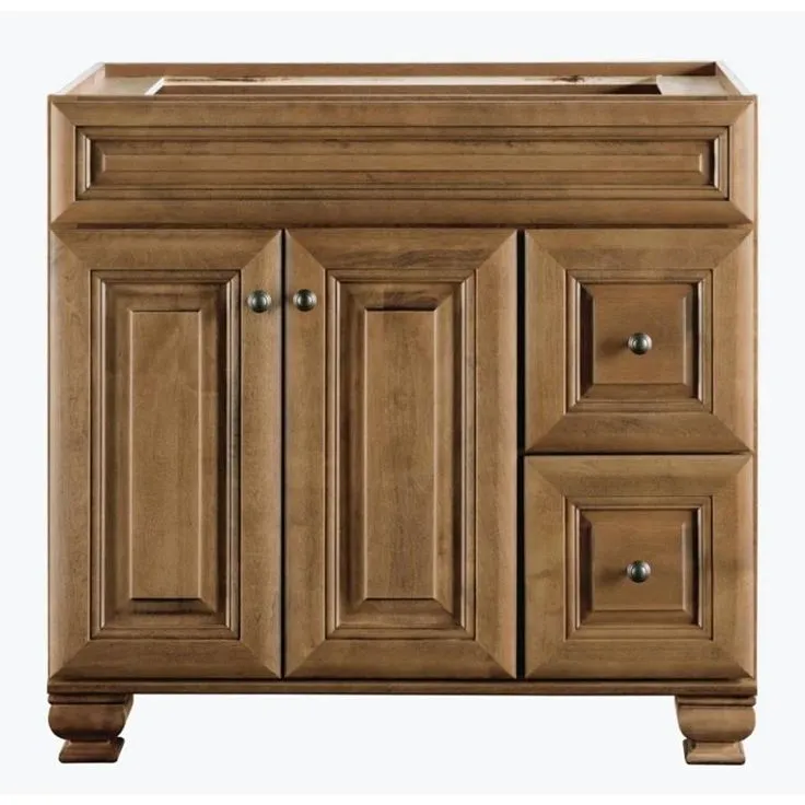 Diamond FreshFit Ballantyne 36-in Mocha with Ebony Glaze Bathroom Vanity Cabinet, photo 2 of 11