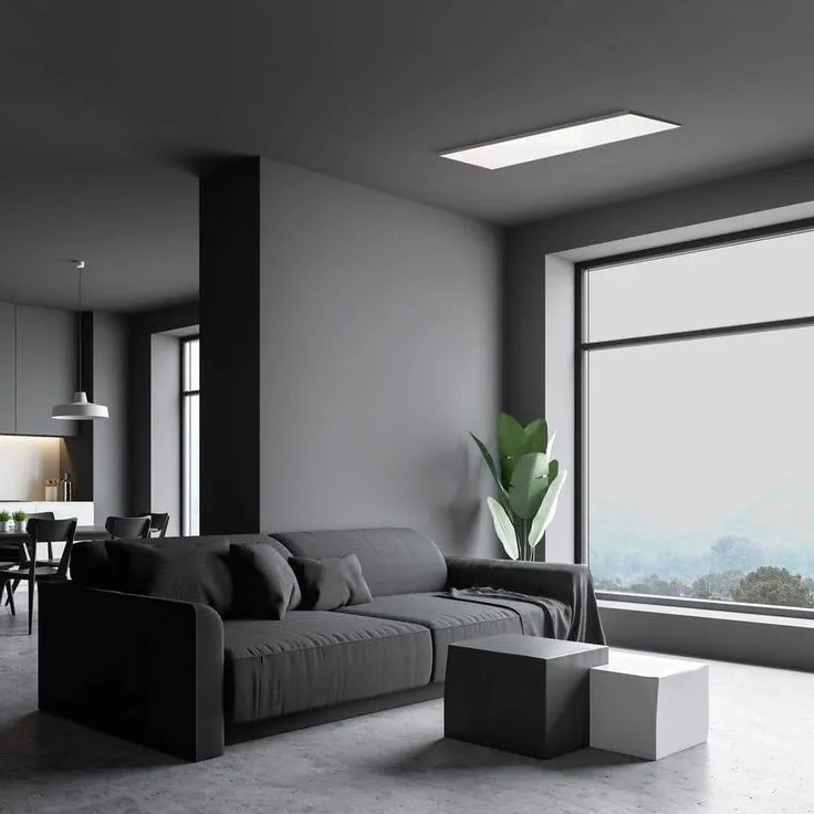 Commercial Electric 1 ft. x 4 ft. 50-Watt Dimmable Matte Black Integrated LED 4000 Lumens Trimless Flat Panel with Color Change 5CCT, photo 5 of 6