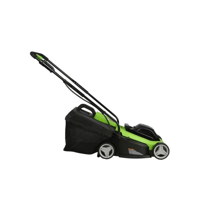 Greenworks 13 in. 24-Volt Battery Walk Behind Push Mower, 4Ah USB Battery and Charger Included MO24B410, photo 5 of 6