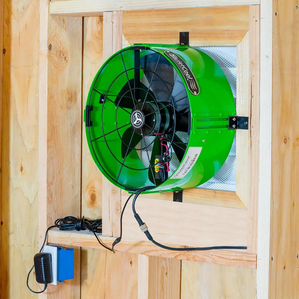 QuietCool 40-Watt Hybrid Solar/Electric Powered Gable Mount Attic Fan with Included Inverter, photo 3 of 10