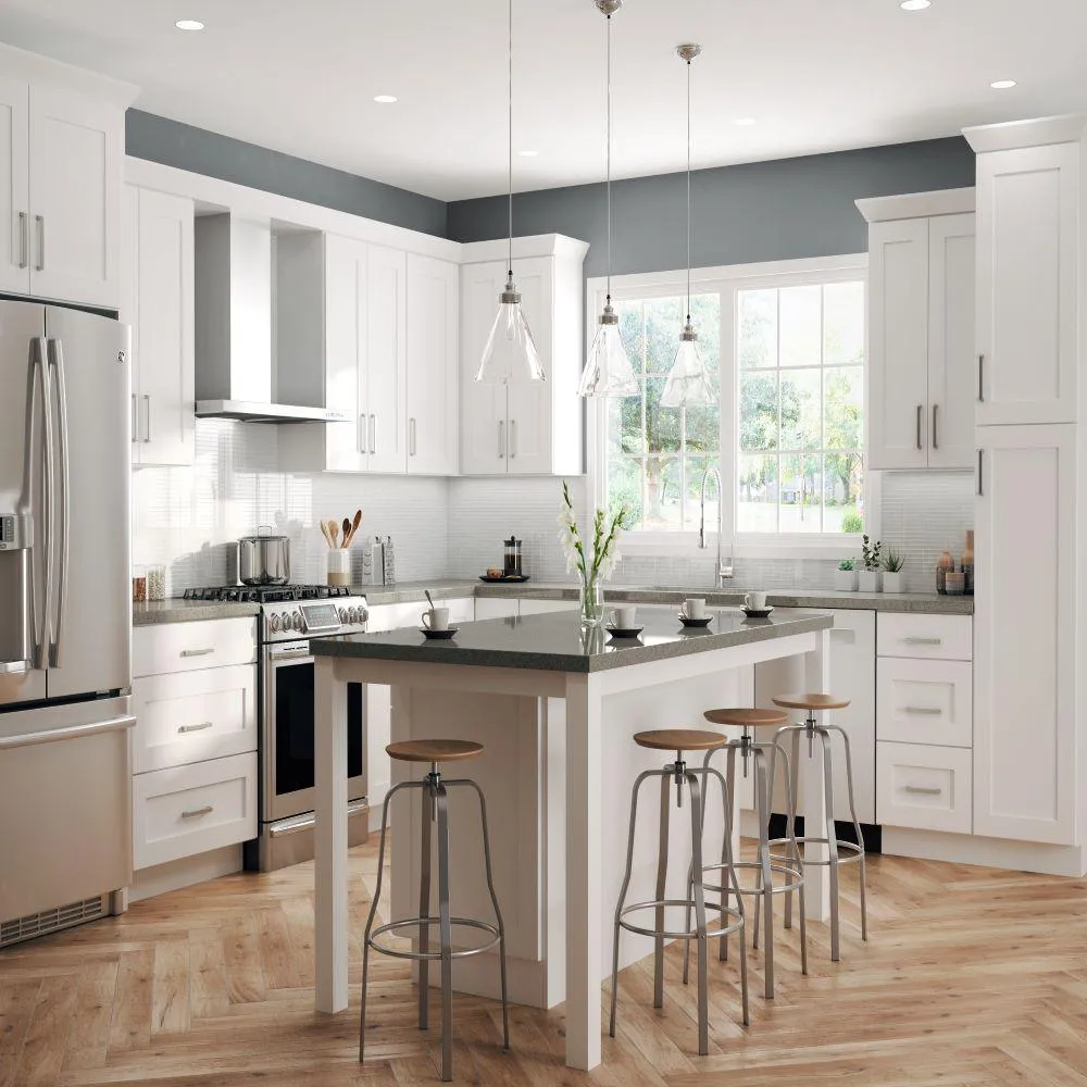 Shaker Ready To Assemble 5 in. W x 25.5 in. H x 19 in. D Plywood Base Kitchen Cabinet Pull Out Organizer in Denver White, photo 2 of 5