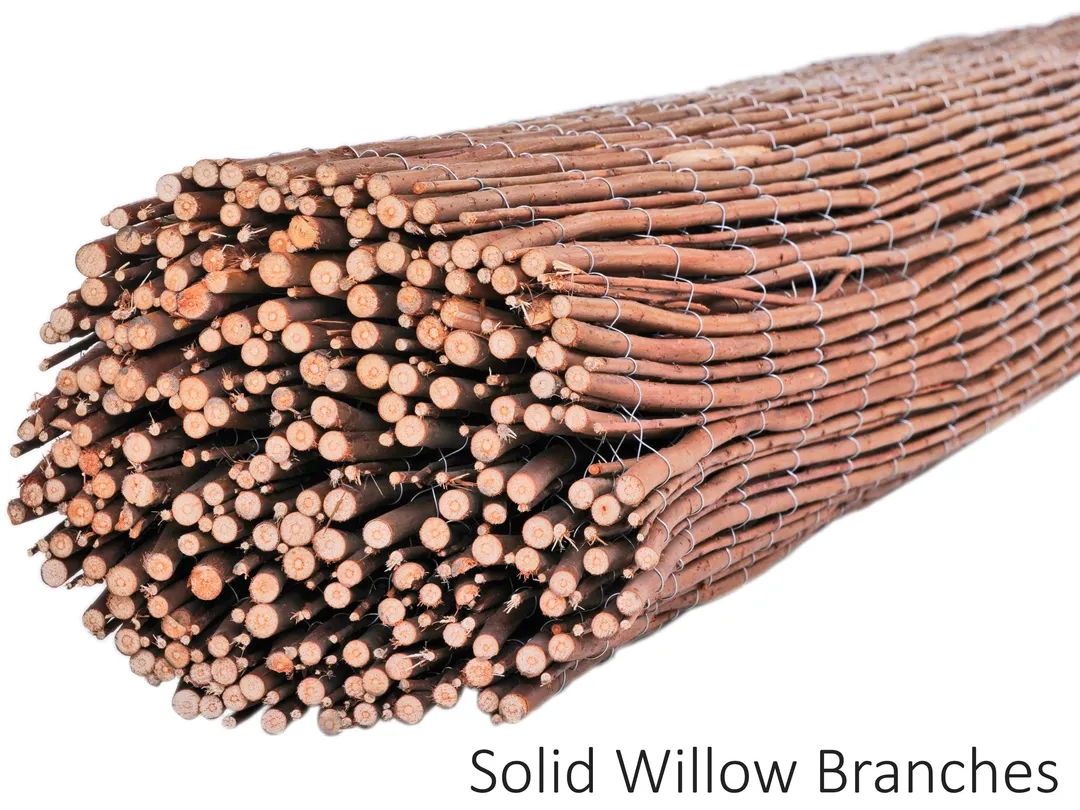 Backyard X-Scapes 16-ft x 6-ft 0.75-Gauge Brown Wood Bamboo Fencing Rolled Fencing, photo 4 of 12