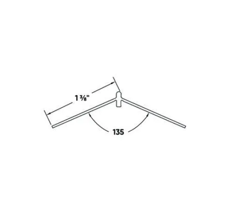 Rigid Splayed Adjustable Vinyl Corner Bead, 10 ft × 1-3/8 in