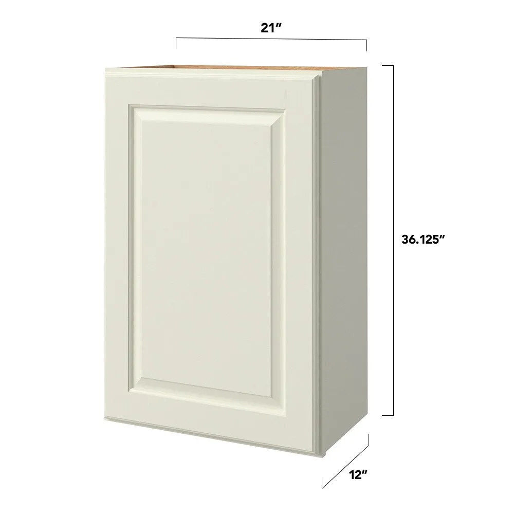 allen + roth Pattingham 21-in W x 36.125-in H x 12-in D Harbor Wall Fully Assembled Cabinet (Raised Panel Square Door Style), photo 5 of 15