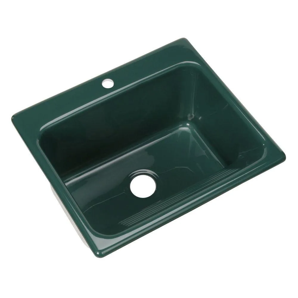 Kensington Drop-In Acrylic 25 in. 1-Hole Single Bowl Utility Sink in White, photo 11 of 17