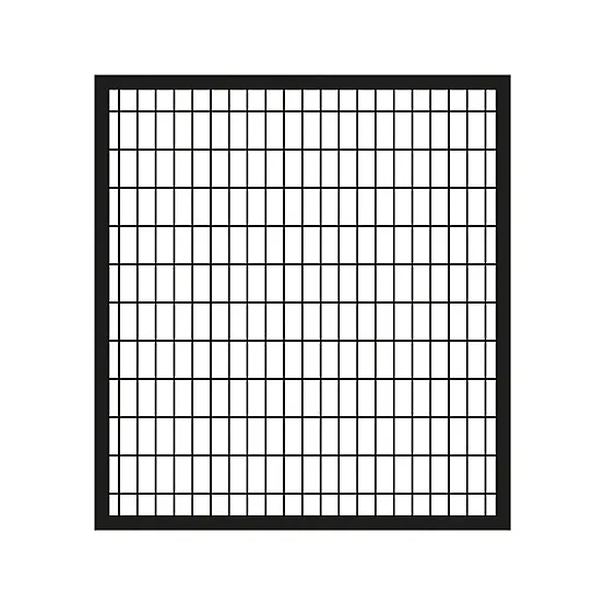 IronCraft Euro 4 ft. H x 4 ft. W Black Powder-Coated Steel Fence Gate, photo 2 of 4