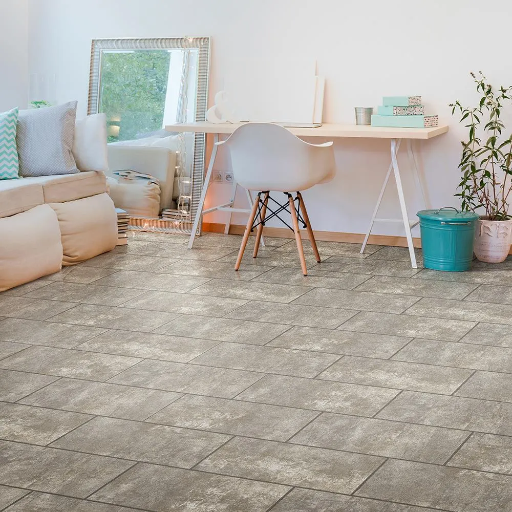 Congoleum DuraStone Reverie "Wishes" Vinyl Tile Sample, 12-in x 8-in, 4-mil Wear Layer, photo 2 of 2