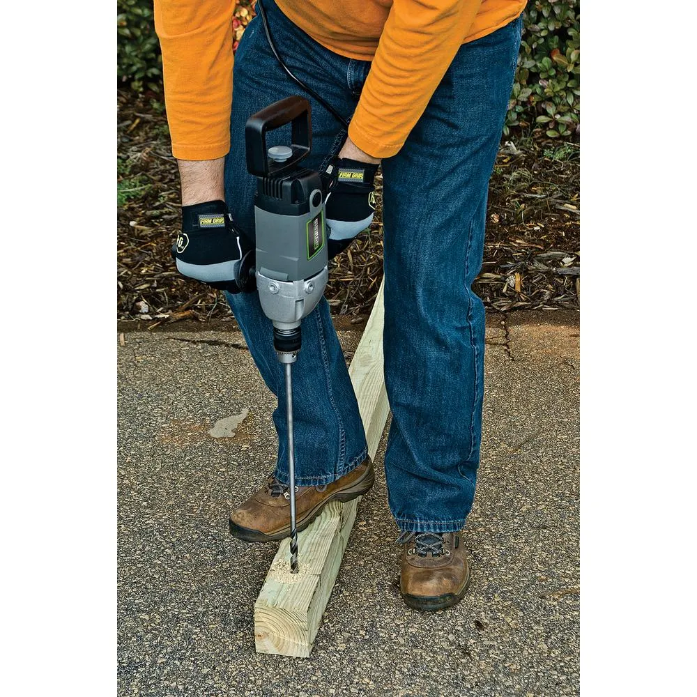 Genesis 120-Volt 1/2 in. Variable Speed Spade Handle Electric Drill with Lock-On Button and Auxiliary/Spade Handles, photo 4 of 5