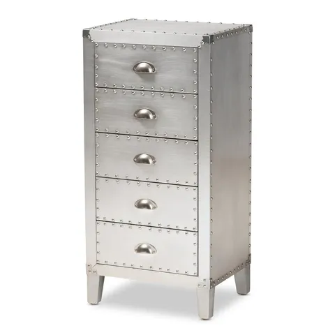 Carel Silver Fir 5-Drawer Accent Chest