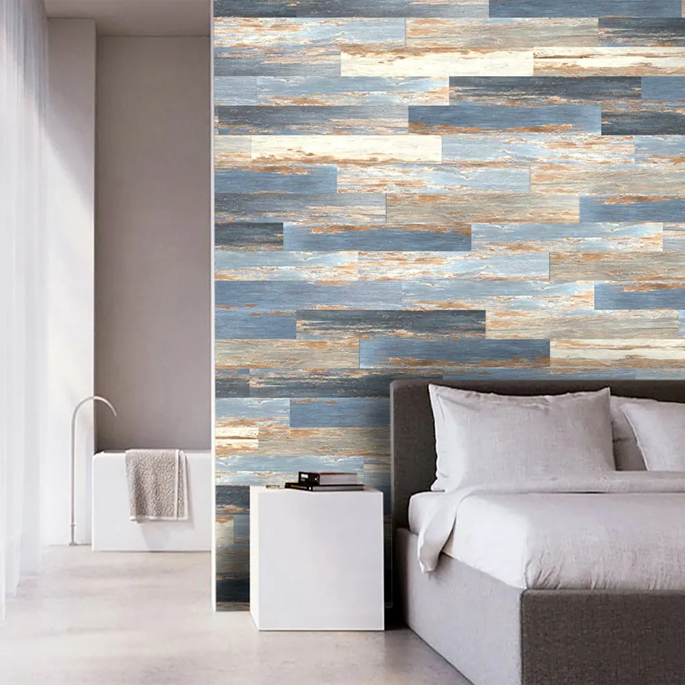 Deco Products Colors Old Blue Sea High Variation 6-in x 36-in x 2-mm Waterproof Luxury Vinyl Plank Flooring, 8-mil Wear Layer (30-sq ft Carton), photo 8 of 8