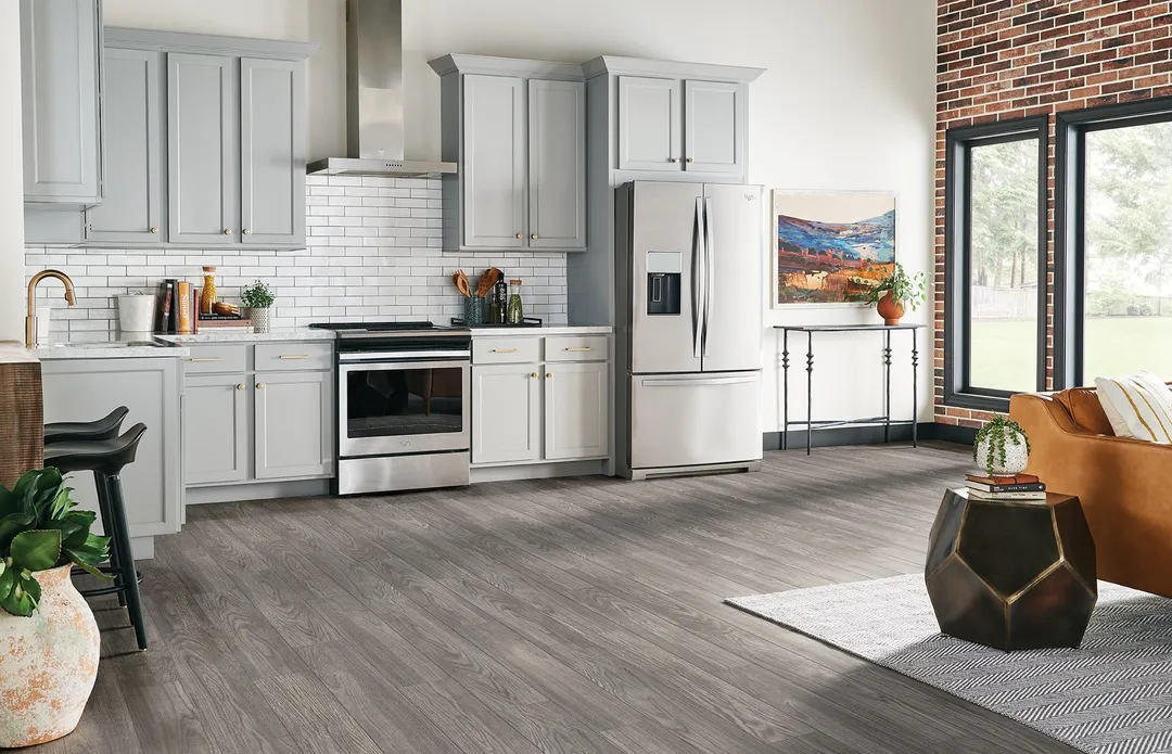 Armstrong Flooring PRO MARK Oxford Oak Heather Gray 6-in W x 36-in L x 2-mm T Waterproof Luxury Vinyl Plank Flooring, Glue-Down (35.95-sq ft Carton), photo 2 of 8