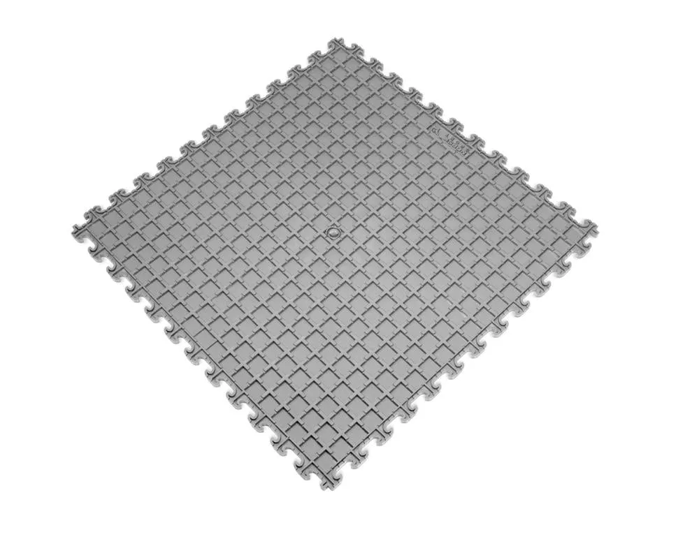 Norsk 18.3-in W x 18.3-in L x 0.25-in T Interlocking Flexible PVC Gym Floor Tile (13.95-sq ft) (6-Pack), photo 2 of 6
