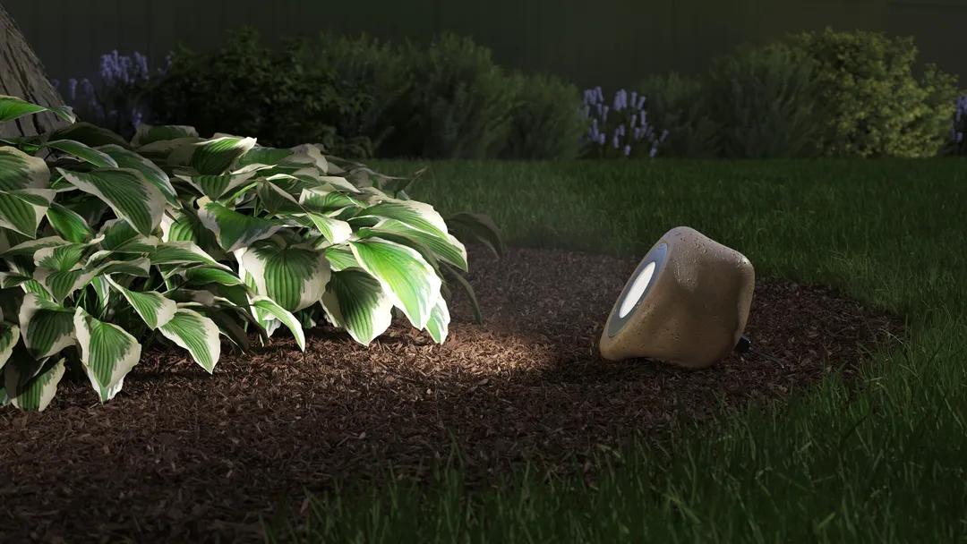 Kichler 200-Lumen 5-Watt Faux Rock Low Voltage Hardwired LED Spot Light, 4.76-in H x 4.98-in W x 6.06-in D, photo 14 of 19