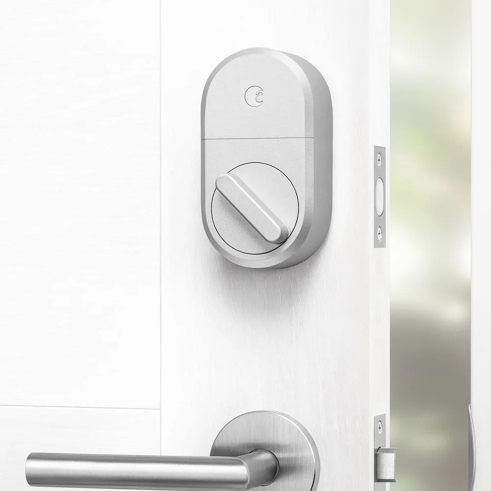 August Smart Lock Silver Deadbolts, photo 2 of 6