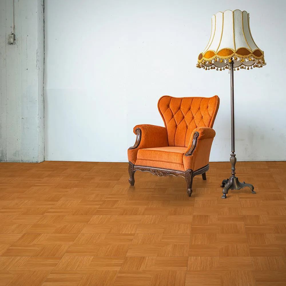 Perfection Floor Tile Parquet Collection Maple/Satin 20-in x 20-in Water-Resistant Interlocking Luxury Vinyl Tile Flooring (16.7-sq ft Carton), photo 2 of 5