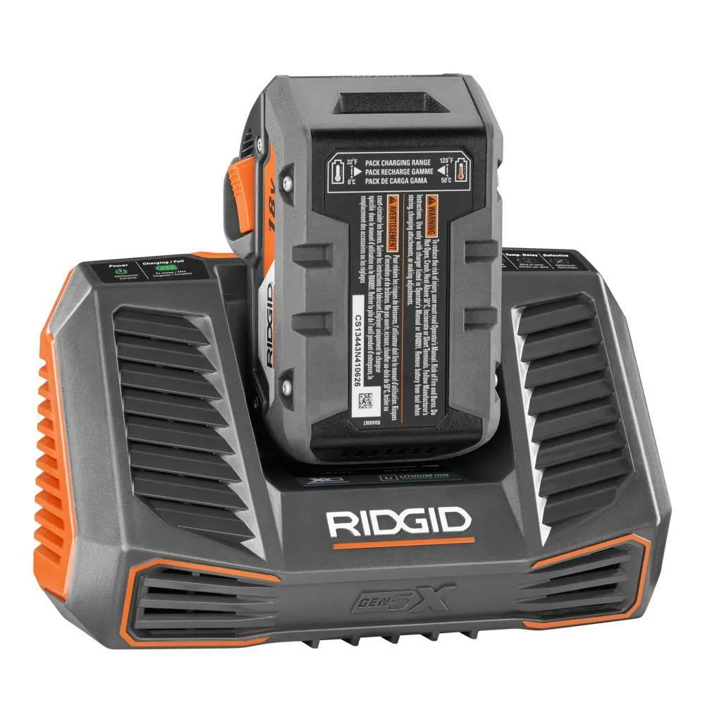 RIDGID 18-Volt OCTANE Cordless Brushless One-Handed Reciprocating Saw with 18-Volt Lithium-Ion 2.0 Ah Battery and Charger Kit, photo 10 of 14