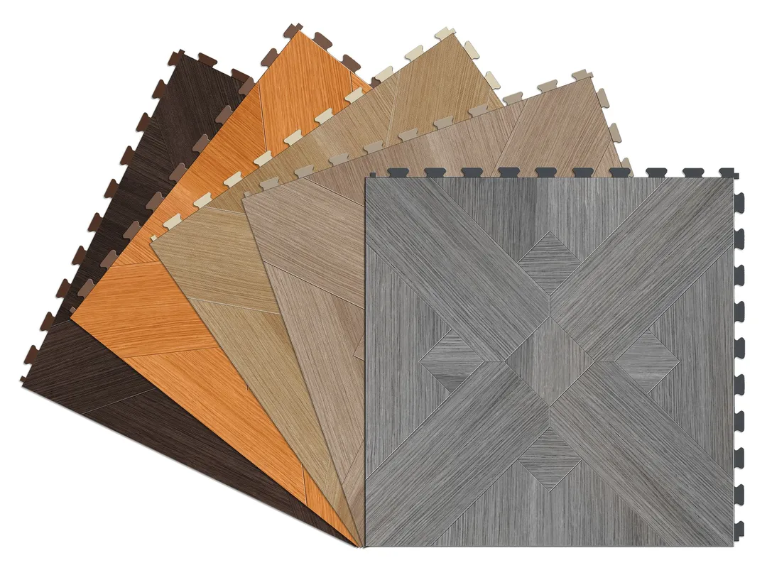 Perfection Floor Tile Bordeaux Wood Collection Bordeaux Elm/Satin 20-in x 20-in Water Resistant Interlocking Luxury Flooring (16.7-sq ft), photo 5 of 5