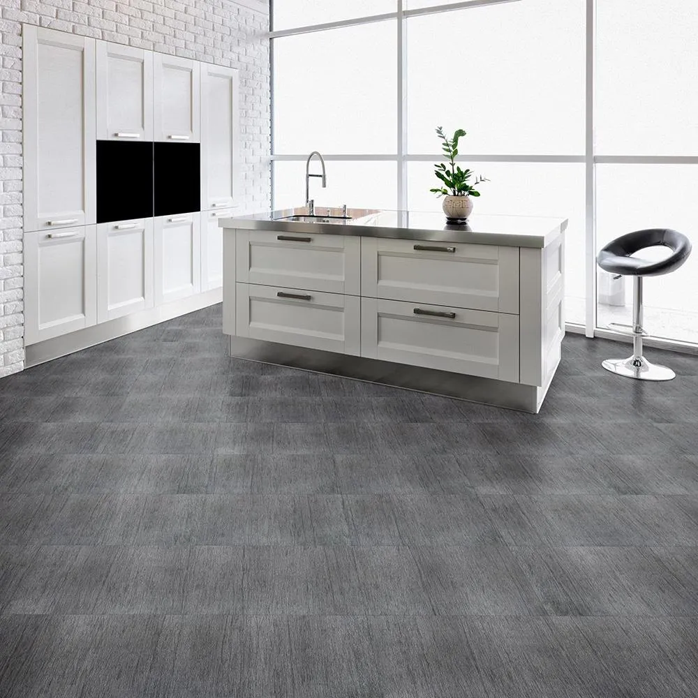 Perfection Floor Tile Deadwood Collection Barnwood/Satin 20-in x 20-in Water-Resistant Interlocking Luxury Vinyl Tile Flooring, 16.7-sq ft Carton, photo 2 of 5