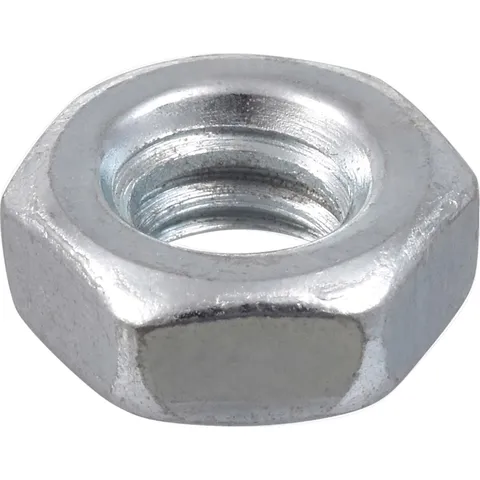 #8-32 Zinc-Plated Steel Hex Machine Screw Nuts (100-Pack)
