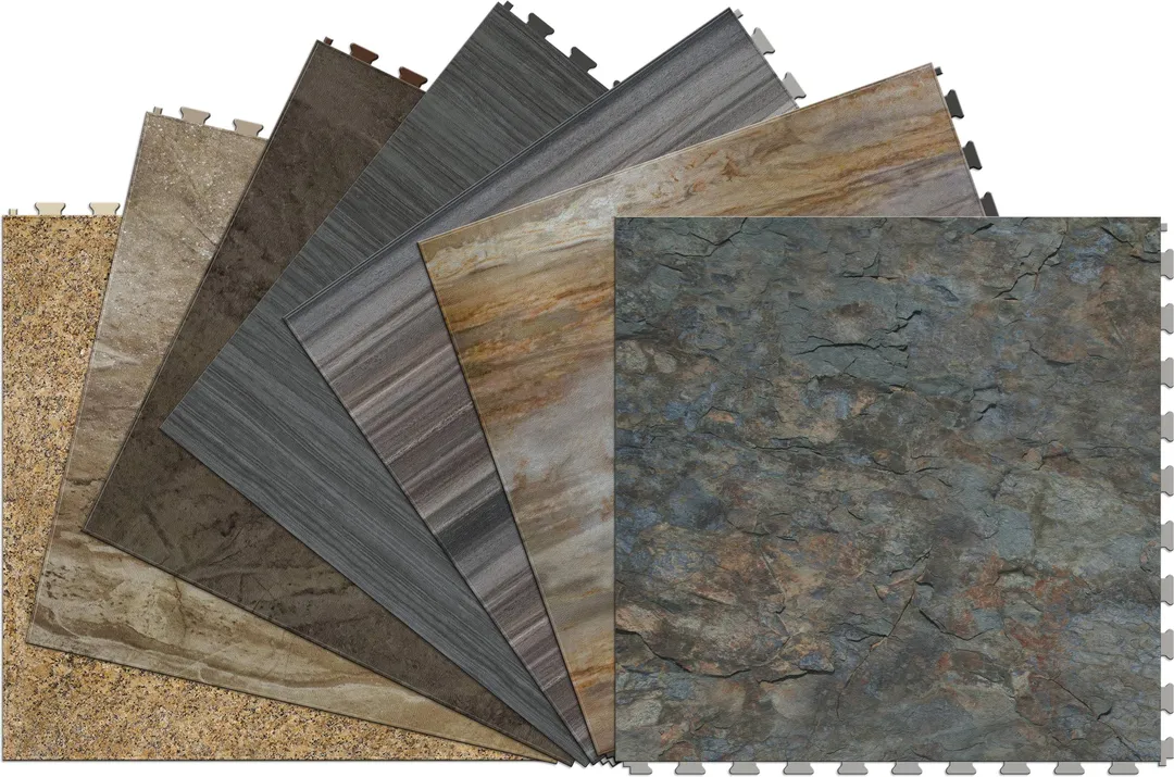Perfection Floor Tile Stonecreek Collection Strata/Satin 20-in x 20-in Water Resistant Interlocking Luxury Flooring (16.7-sq ft), photo 4 of 4