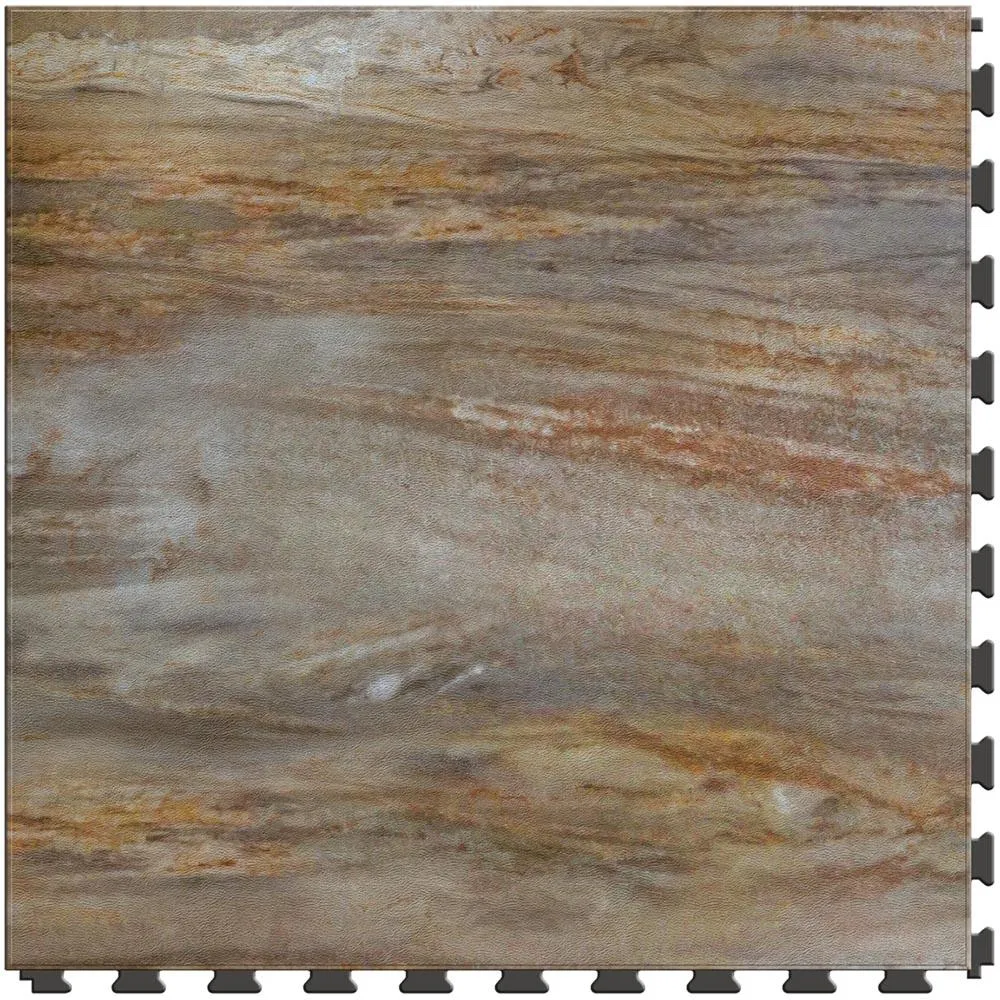 Perfection Floor Tile Stone Creek Collection Petrified Wood/Satin Vinyl Tile Sample, photo 7 of 10