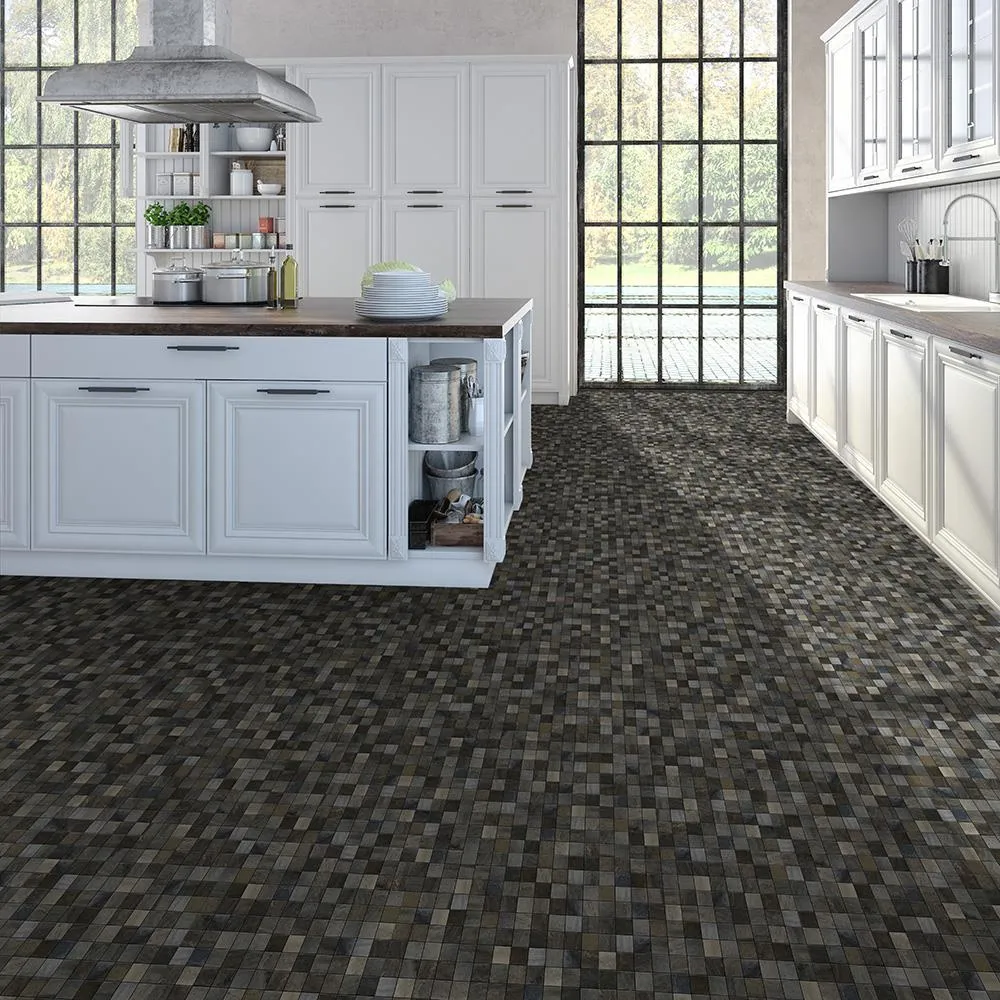 Perfection Floor Tile Master Mosaic Collection Stonehenge Mosaic/Satin Vinyl Tile Sample, photo 8 of 10