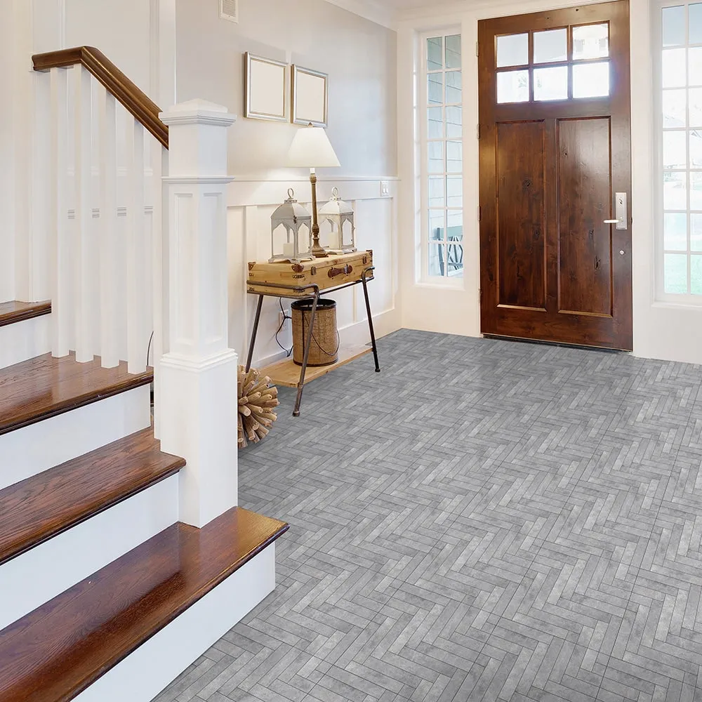 Perfection Floor Tile Master Mosaic 0.05-mil 20-in W x 20-in L Interlocking Vinyl Tile, photo 6 of 10