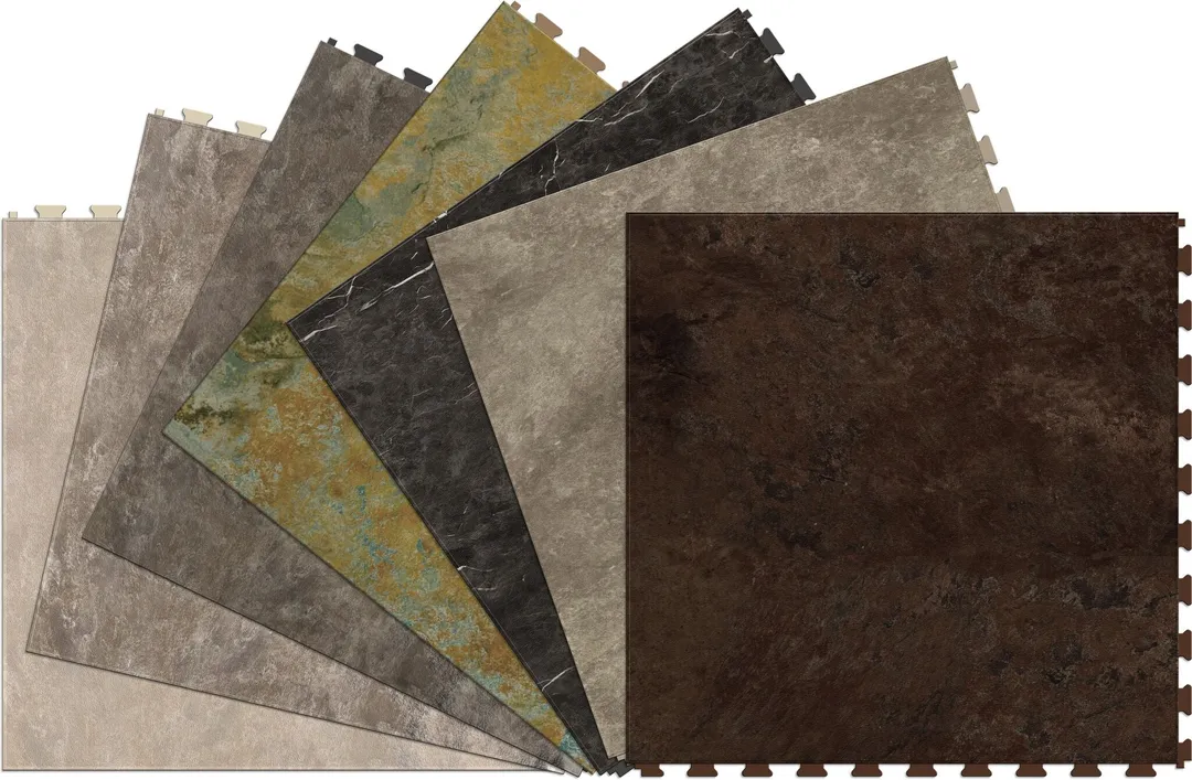 Perfection Floor Tile Stonecraft Collection Sandstone Granite/Satin 20-in x 20-in Water-Resistant Interlocking Luxury Vinyl Tile Flooring, 16.7-sq ft Carton, photo 5 of 5