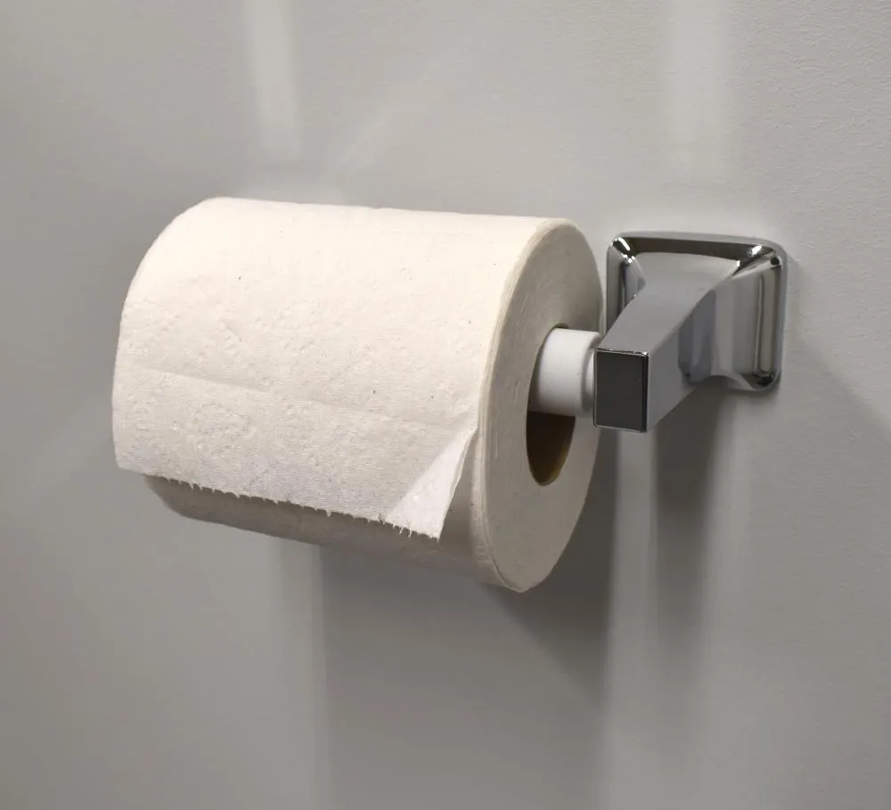 Keeney PlumbPak White Recessed Replacement Roller Toilet Paper Holder, photo 9 of 9