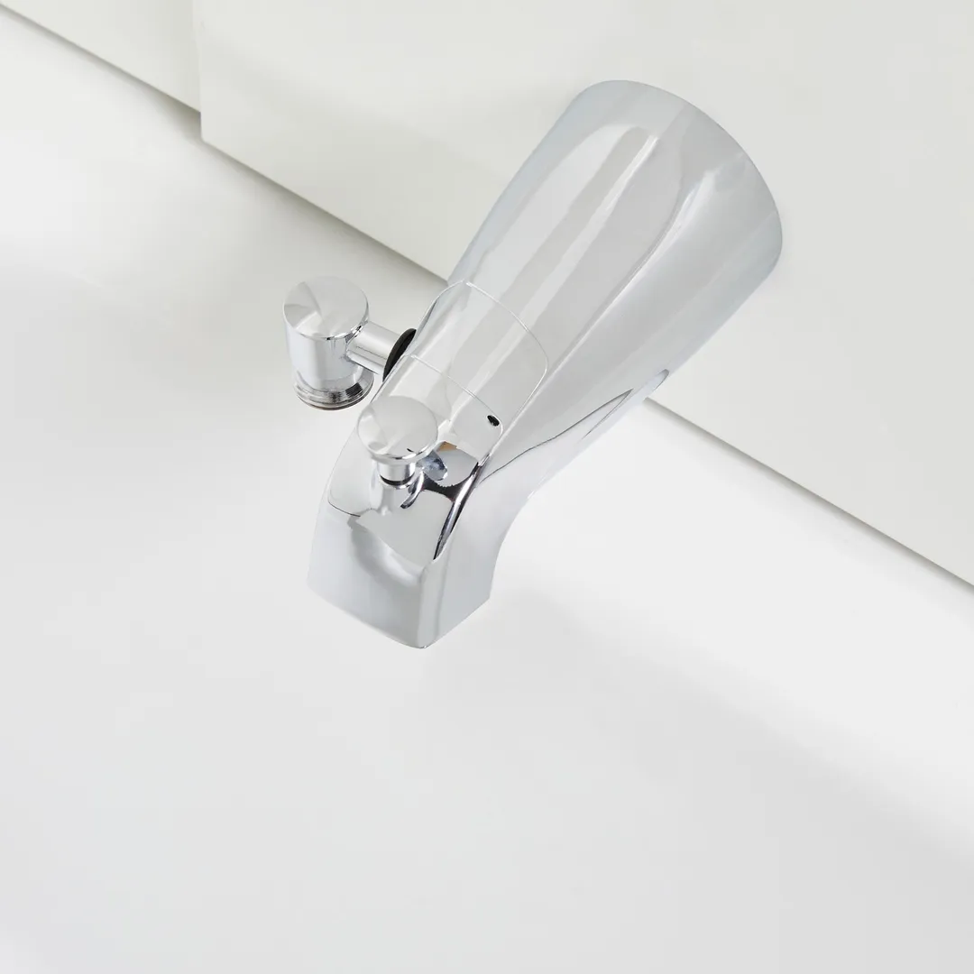 Delta Universal Fit Bathtub Spout with Diverter, Chrome, 6.69-in Length, photo 5 of 6