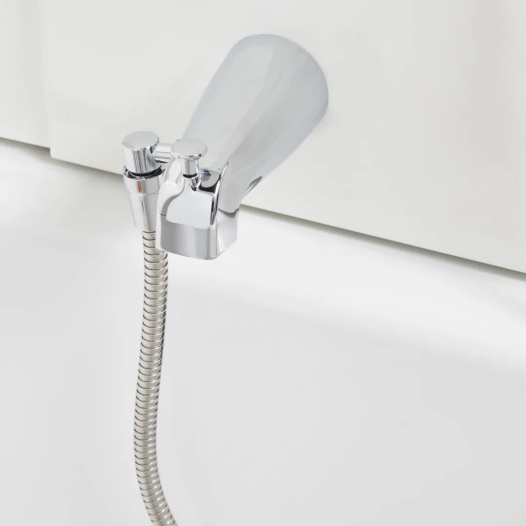Delta Universal Fit Bathtub Spout with Diverter, Chrome, 6.69-in Length, photo 2 of 6