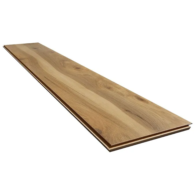 Style Selections Lawrenceville Hickory 12-mm T x 8-in W x 48-in L Wood Plank Laminate Flooring (15.94-sq ft / Carton), photo 6 of 7