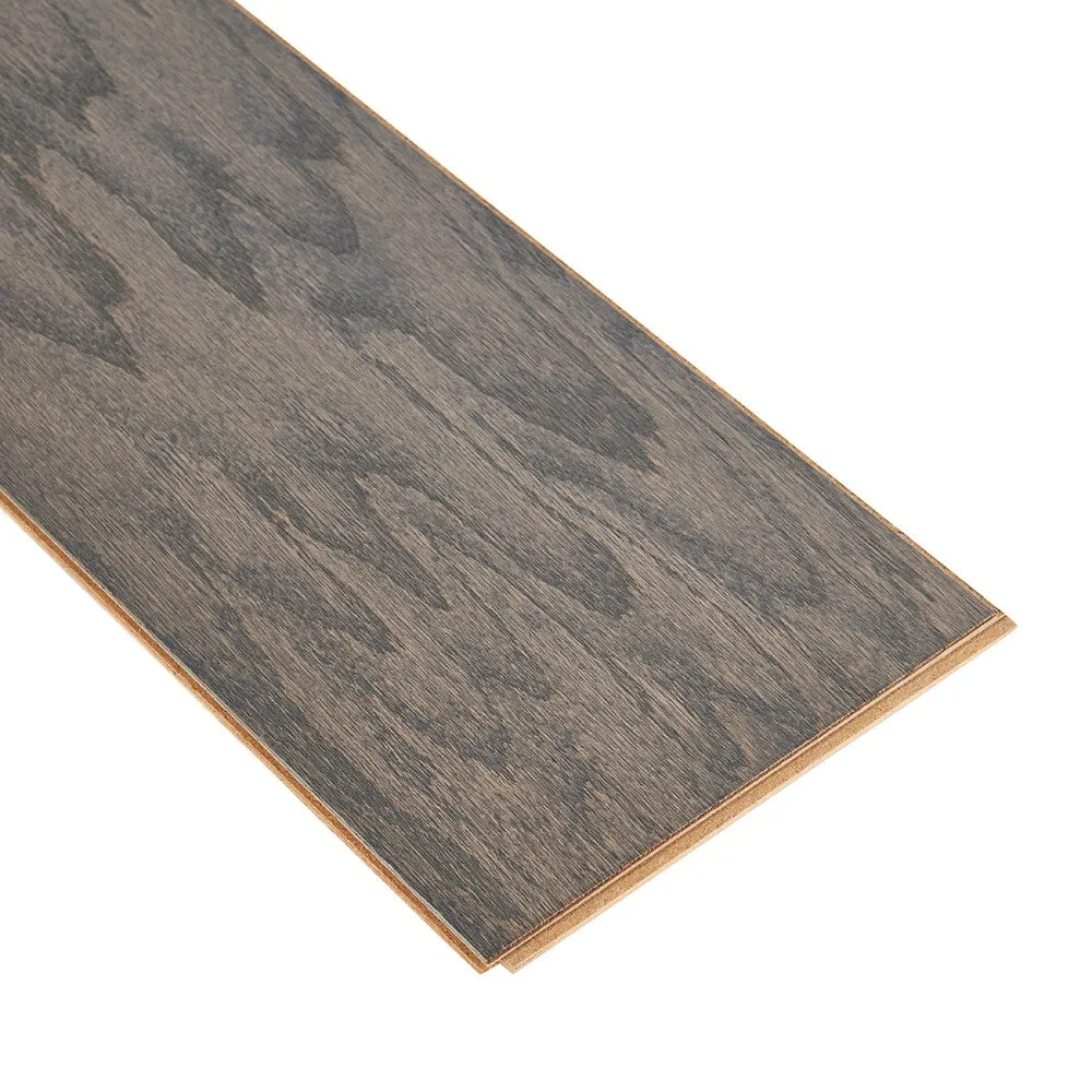Bruce Nature of Wood Medium Gray Red Oak 6-1/2-in W x 3/8-in T x Varying Length Smooth/Traditional Engineered Hardwood Flooring (39.5-sq ft / Carton), photo 3 of 6