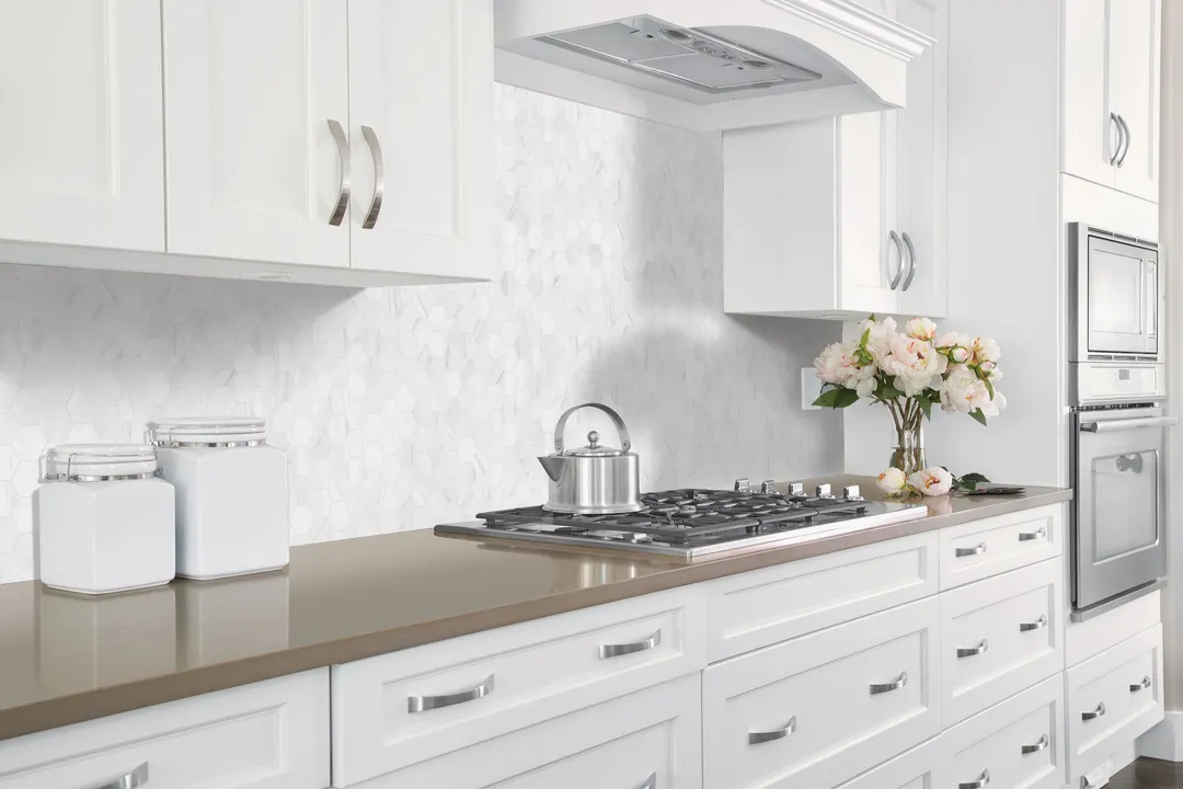 Satori Bianco Dolomite 12-in x 12-in Polished Natural Stone Marble Look Hexagon Mosaic Wall Tile (0.96-sq. ft/ Piece), photo 2 of 8