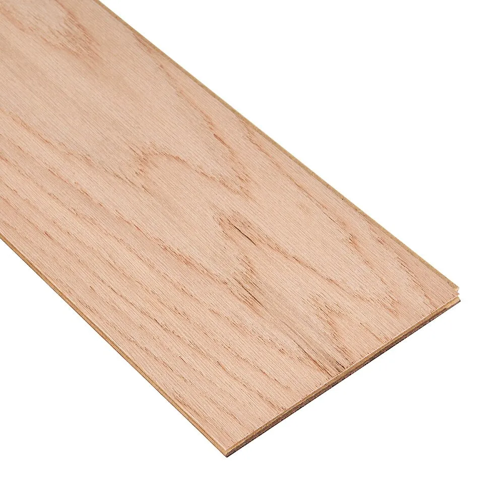 Bruce Nature of Wood Gunstock Red Oak 6-1/2-in W x 3/8-in T x Varying Length Smooth/Traditional Engineered Hardwood Flooring (39.5-sq ft / Carton), photo 4 of 6