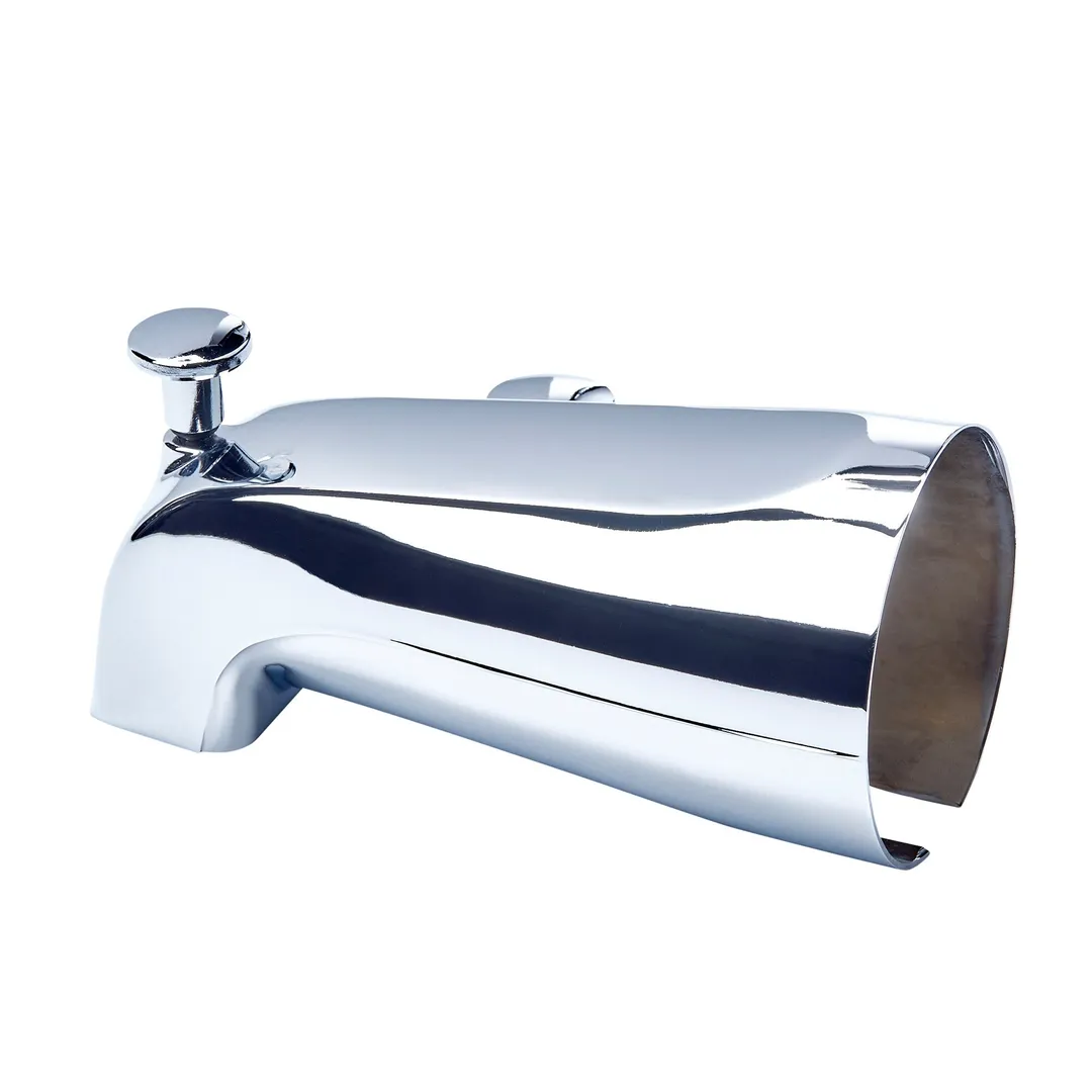 Delta Universal Fit Bathtub Spout with Diverter, Chrome, 6.69-in Length, photo 3 of 6
