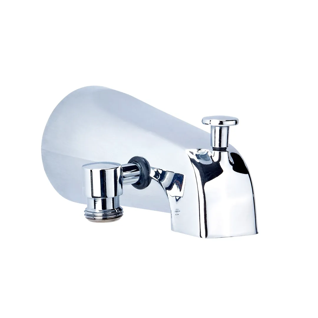 Delta Universal Fit Bathtub Spout with Diverter, Chrome, 6.69-in Length, photo 4 of 6