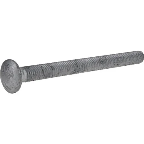 Hot-Dipped Galvanized 1/2 × 6 in Carriage Bolts (25-Pack)